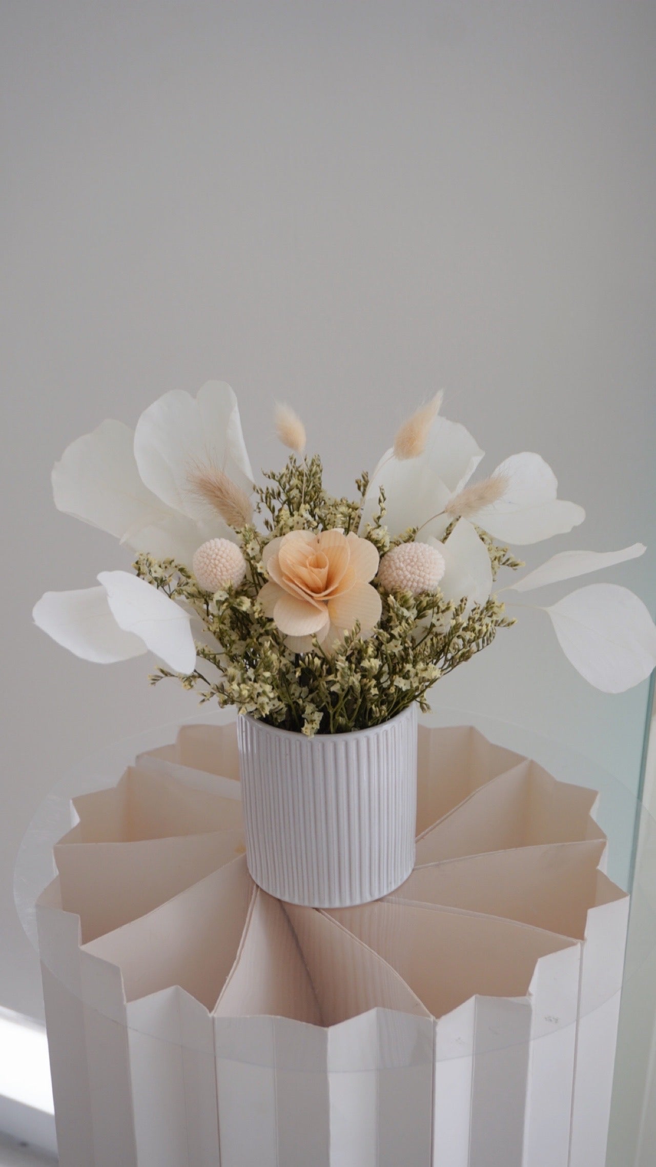 Petite Custom Dried Floral Vase Arrangement