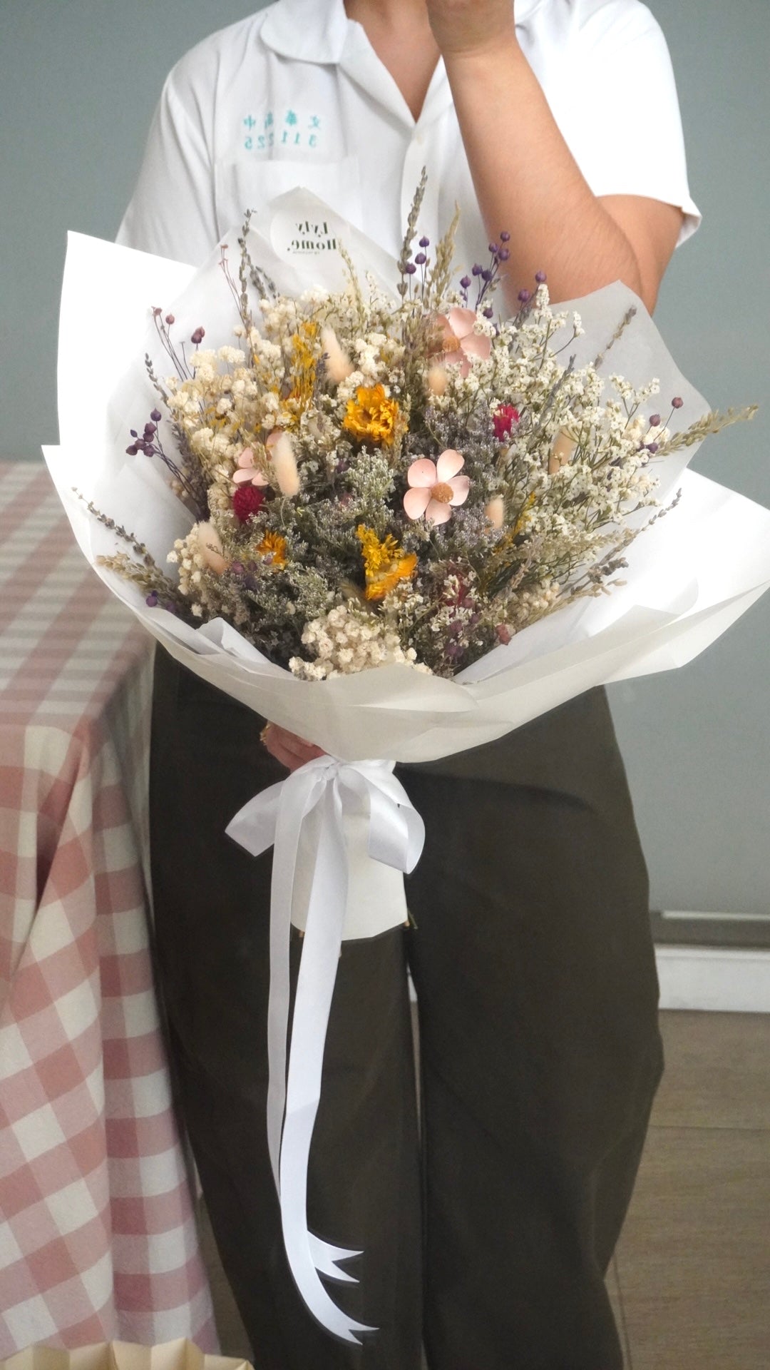 Dried Regular Bouquet - Classic Radial Wrap