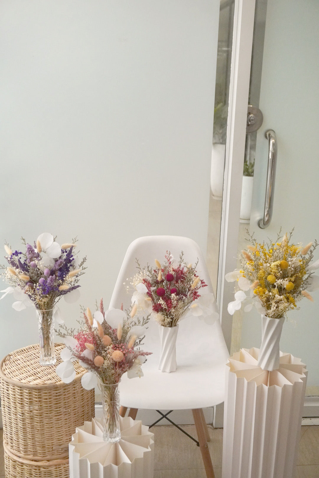 Medium Custom Dried Floral Vase Arrangement