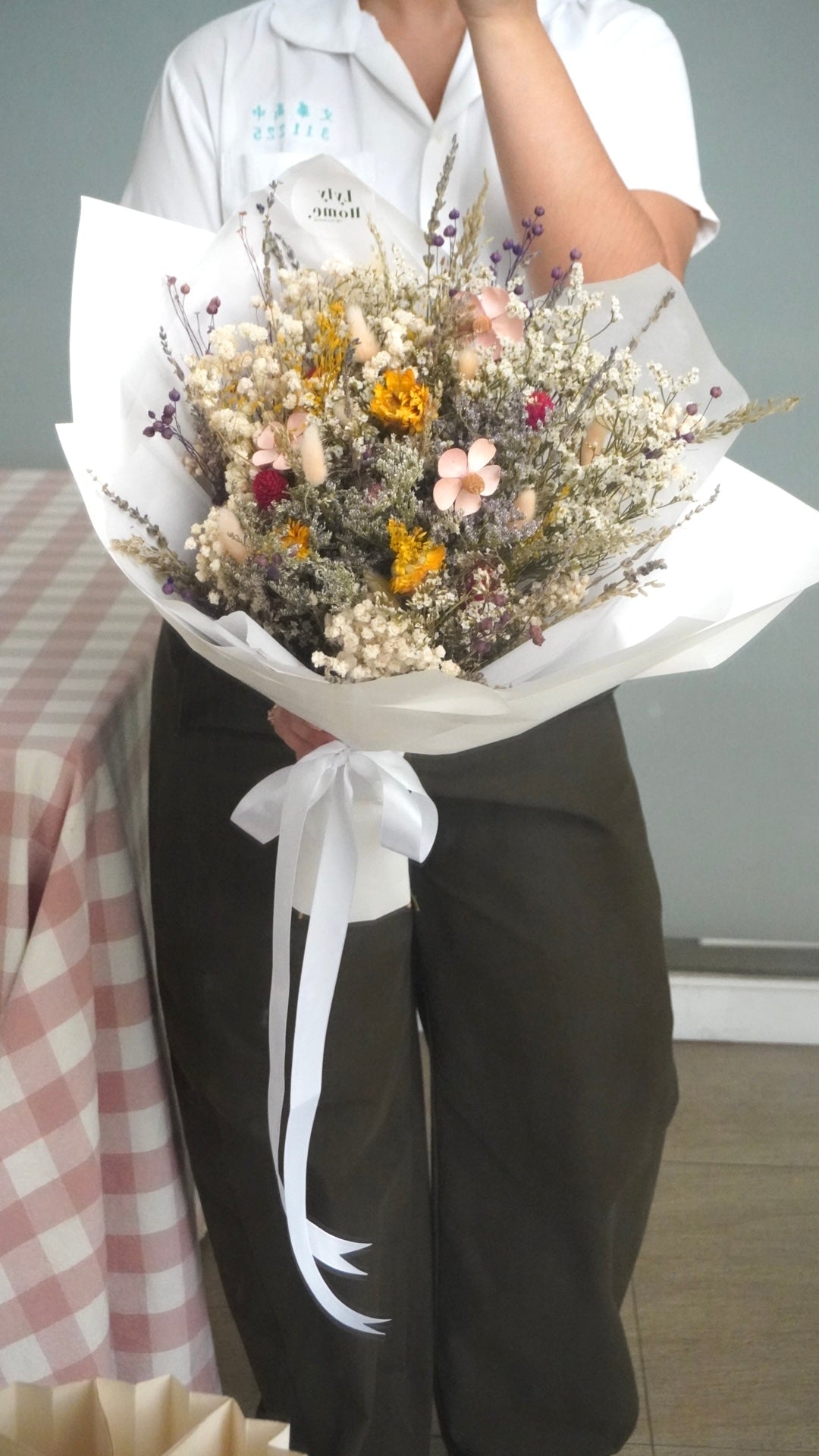 Dried Regular Bouquet - Classic Radial Wrap