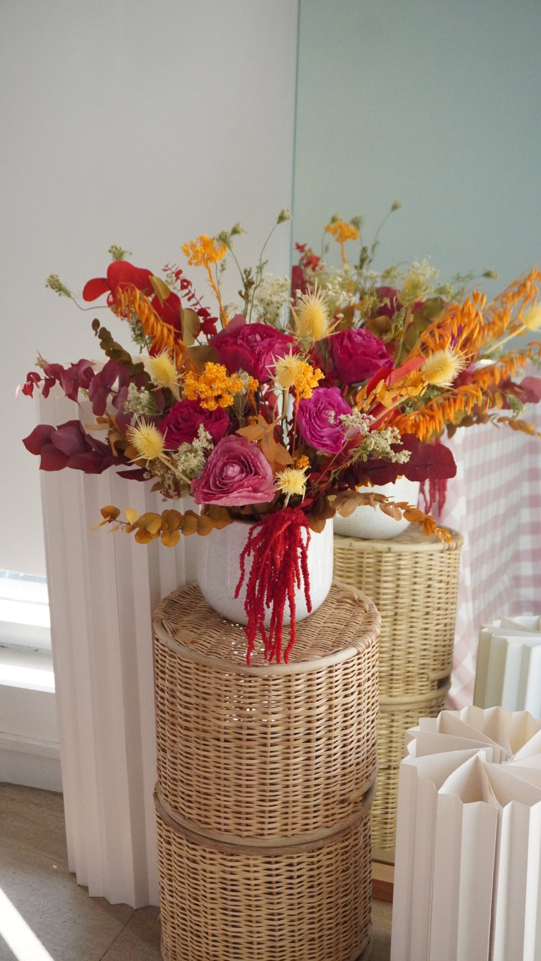 Large-XL Custom Dried Floral Vase Arrangement