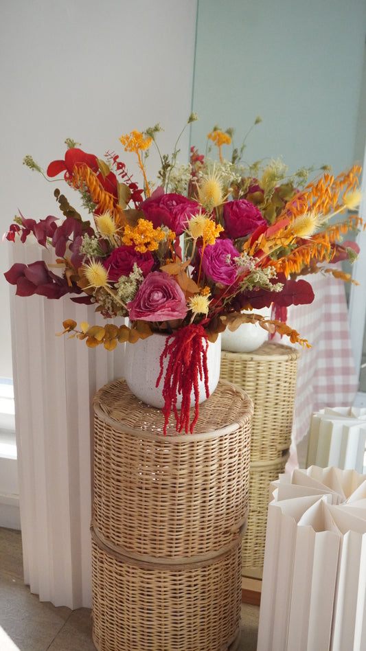 Large-XL Custom Dried Floral Vase Arrangement