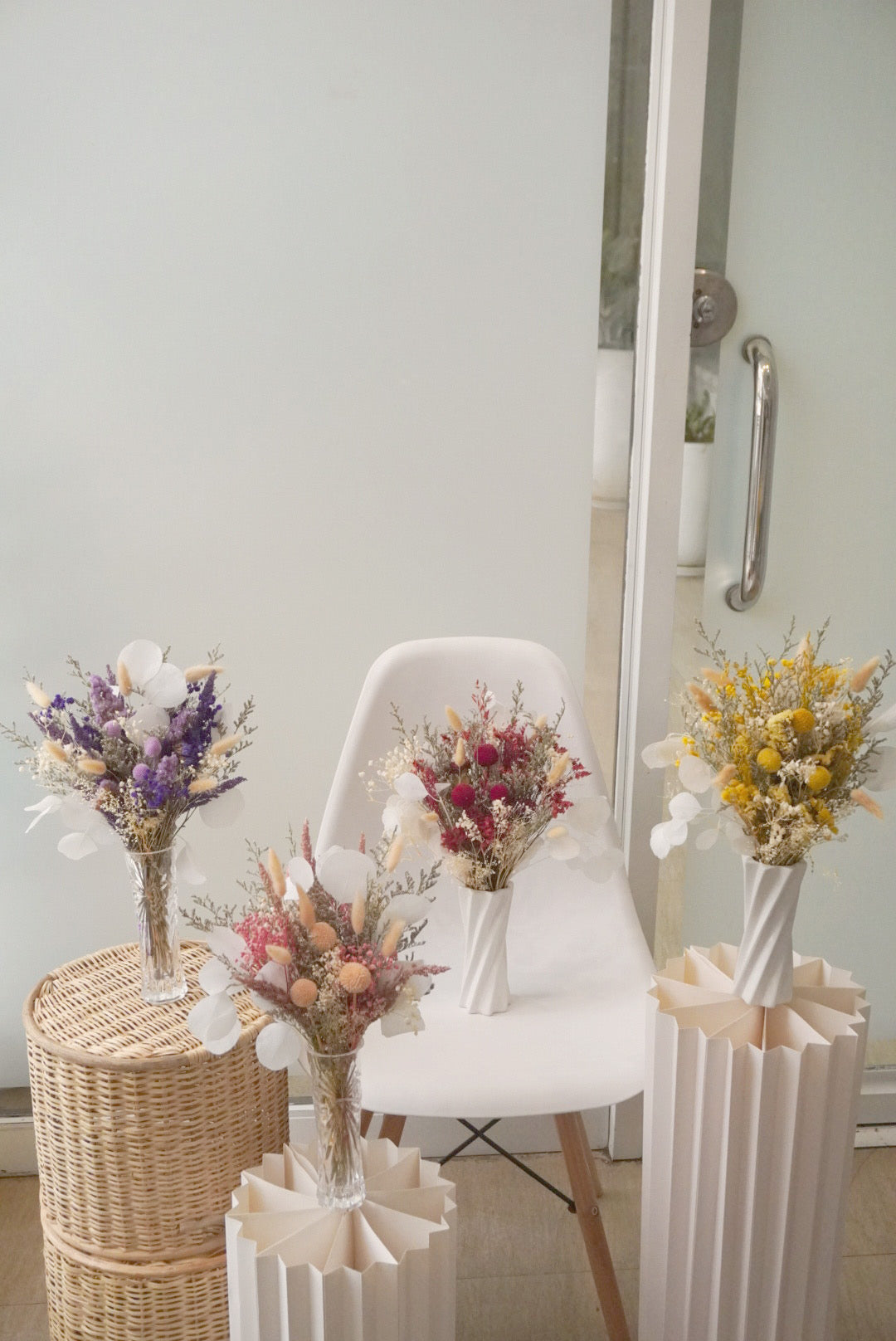 Medium Custom Dried Floral Vase Arrangement